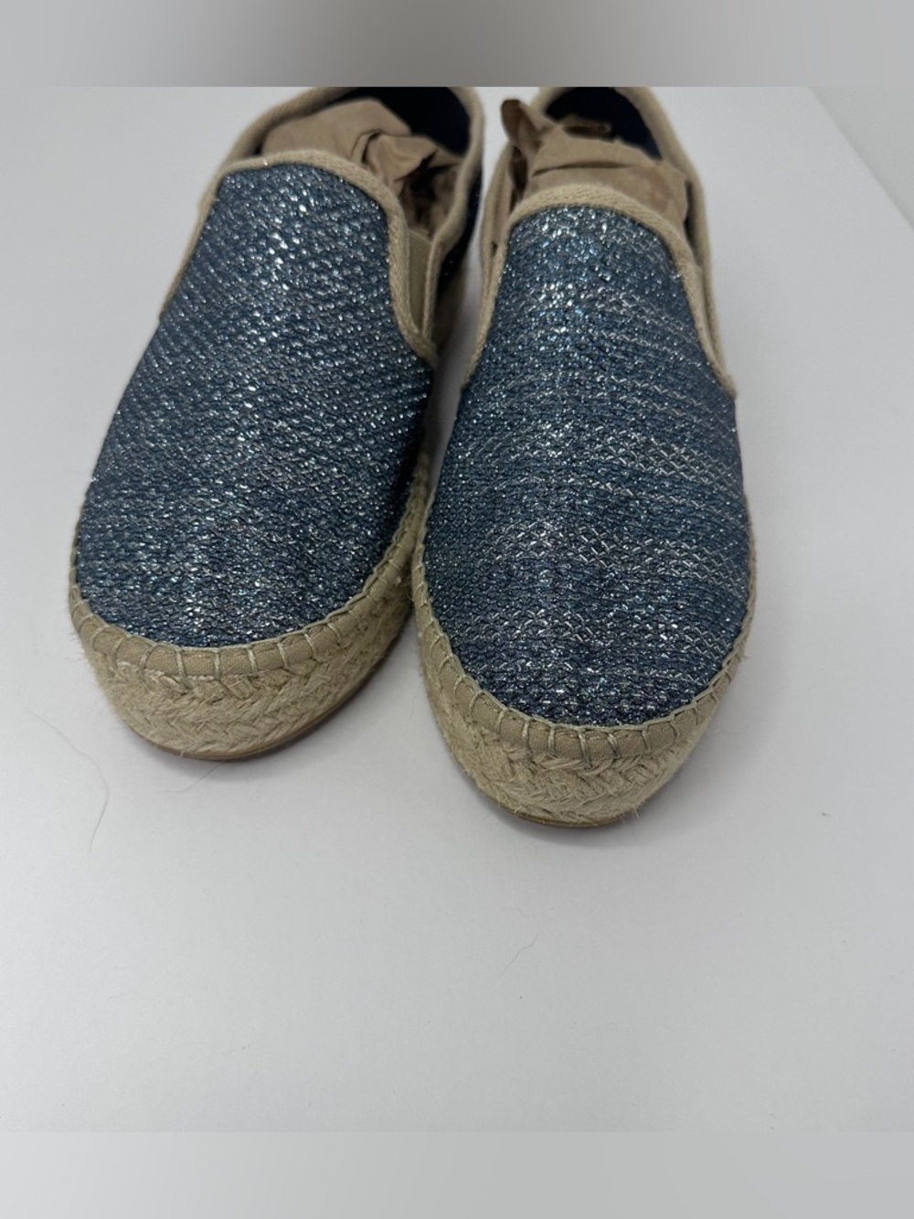 Toni Pons Fonda Platform Espadrilles Pewter Metallic Cotton, Made in Spain